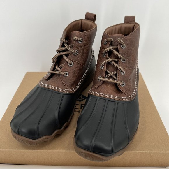 Sperry Men\'s Brewster Low Duck Boots sz 8 Brown/Black STS22783 Waterproof NWOB main image 4